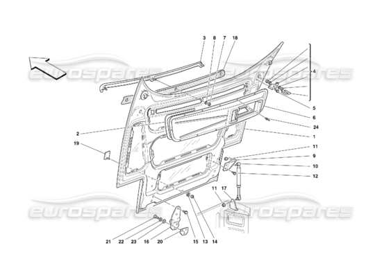 a part diagram from the Ferrari 355 parts catalogue