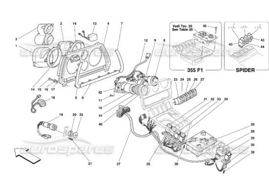 a part diagram from the Ferrari 355 parts catalogue