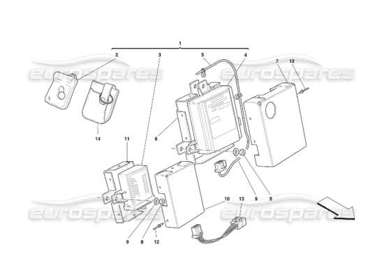 a part diagram from the Ferrari 355 parts catalogue