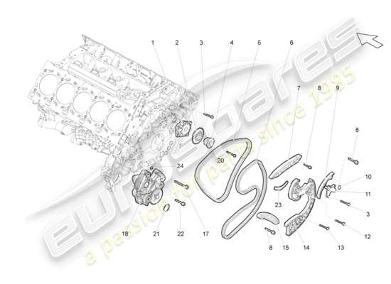 a part diagram from the Lamborghini Gallardo Coupe (2005) parts catalogue