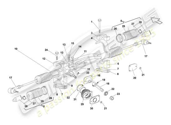 a part diagram from the Lamborghini Gallardo Coupe (2005) parts catalogue