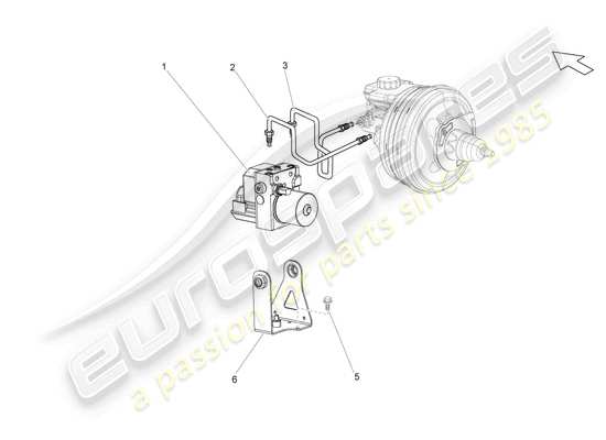 a part diagram from the Lamborghini Gallardo Coupe (2005) parts catalogue