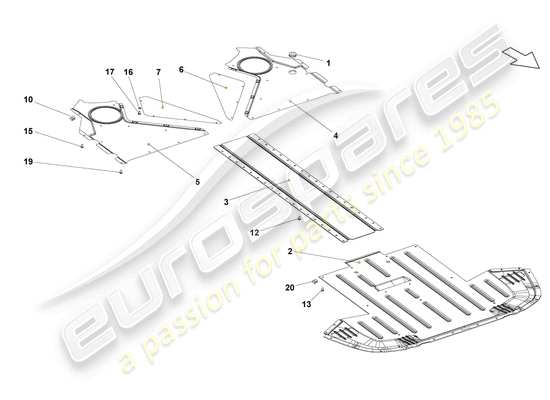 a part diagram from the Lamborghini Gallardo Coupe (2005) parts catalogue