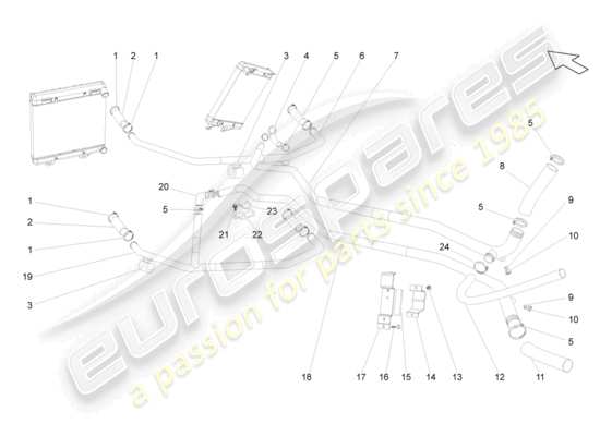 a part diagram from the Lamborghini Gallardo Coupe (2006) parts catalogue