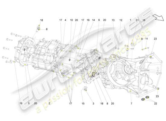 a part diagram from the Lamborghini Gallardo Coupe (2006) parts catalogue