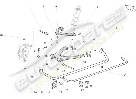 a part diagram from the Lamborghini Gallardo Coupe (2006) parts catalogue