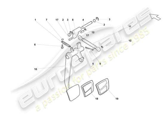 a part diagram from the Lamborghini Gallardo Coupe (2006) parts catalogue