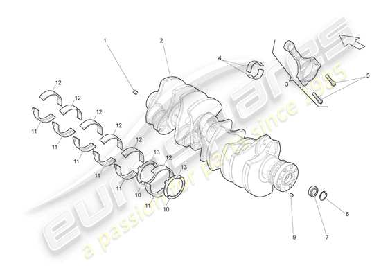 a part diagram from the Lamborghini Gallardo Coupe (2007) parts catalogue