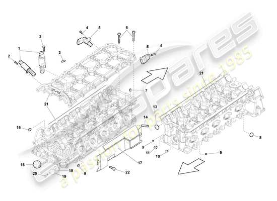 a part diagram from the Lamborghini Gallardo Coupe (2008) parts catalogue