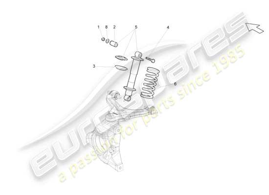 a part diagram from the Lamborghini Gallardo Coupe (2008) parts catalogue