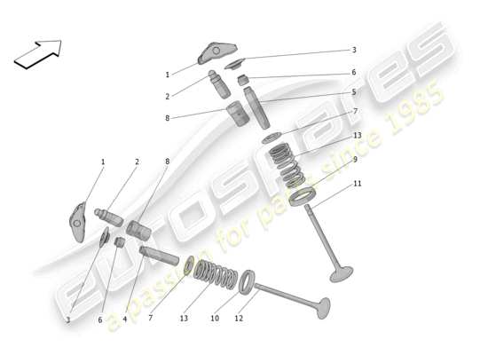 a part diagram from the Maserati MC20 parts catalogue