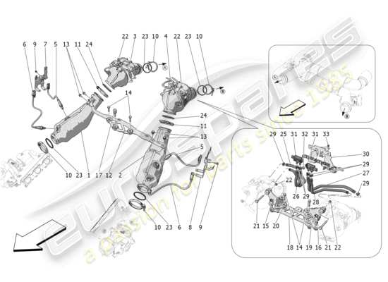 a part diagram from the Maserati MC20 parts catalogue