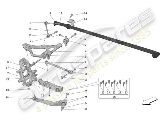 a part diagram from the Maserati MC20 parts catalogue