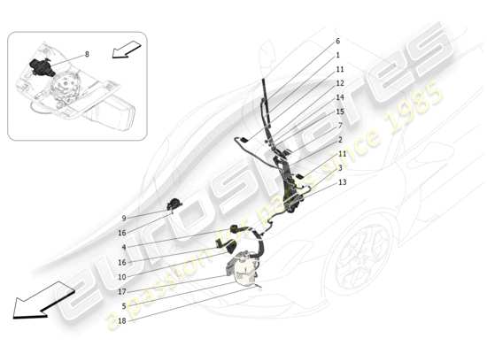 a part diagram from the Maserati MC20 parts catalogue