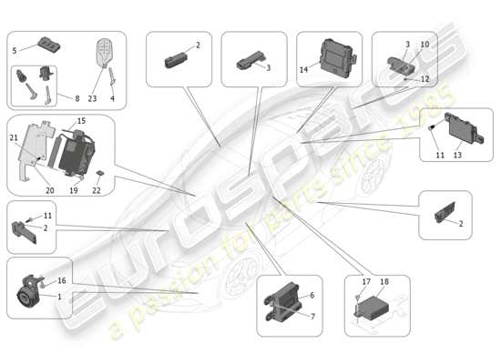 a part diagram from the Maserati MC20 parts catalogue