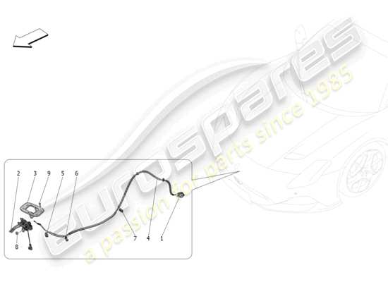 a part diagram from the Maserati MC20 parts catalogue