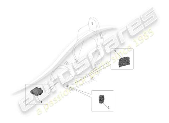 a part diagram from the Maserati MC20 parts catalogue