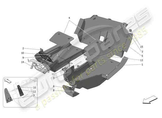 a part diagram from the Maserati MC20 parts catalogue