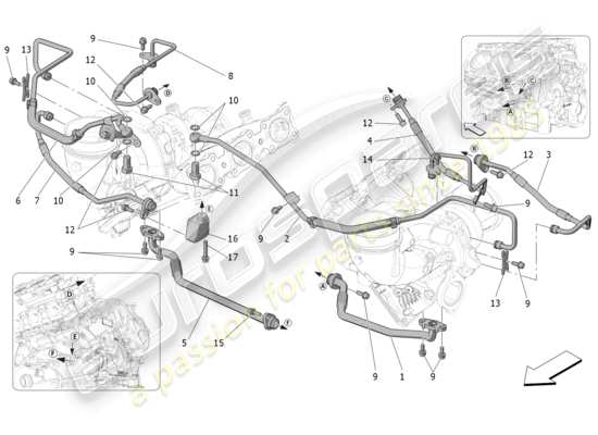 a part diagram from the Maserati MC20 parts catalogue