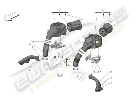 a part diagram from the Maserati MC20 parts catalogue