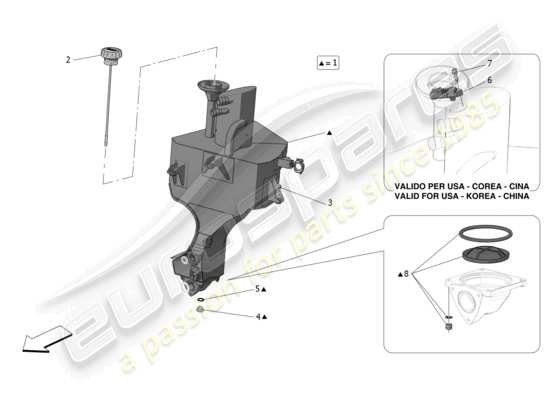 a part diagram from the Maserati MC20 parts catalogue