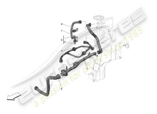 a part diagram from the Maserati MC20 parts catalogue