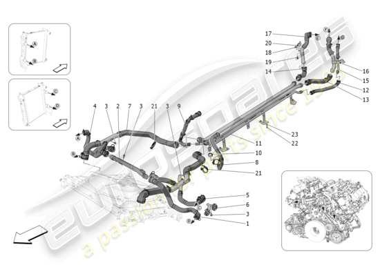 a part diagram from the Maserati MC20 parts catalogue