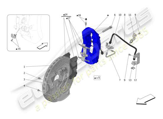 a part diagram from the Maserati MC20 parts catalogue