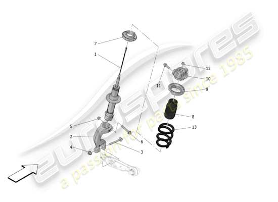 a part diagram from the Maserati MC20 parts catalogue