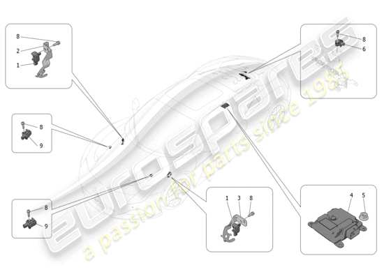 a part diagram from the Maserati MC20 parts catalogue