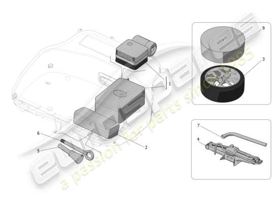 a part diagram from the Maserati MC20 parts catalogue