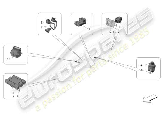 a part diagram from the Maserati MC20 parts catalogue