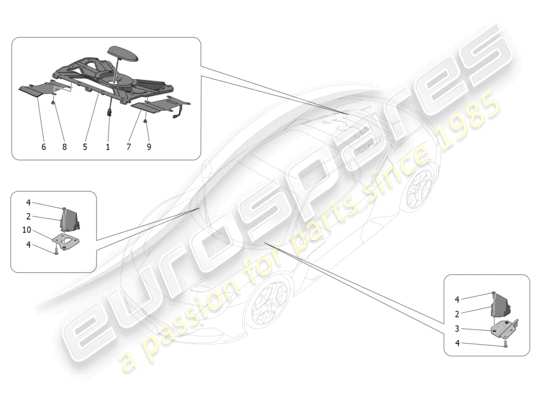 a part diagram from the Maserati MC20 parts catalogue