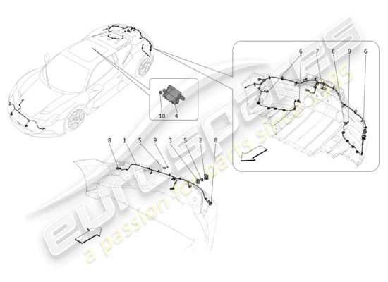 a part diagram from the Maserati MC20 parts catalogue