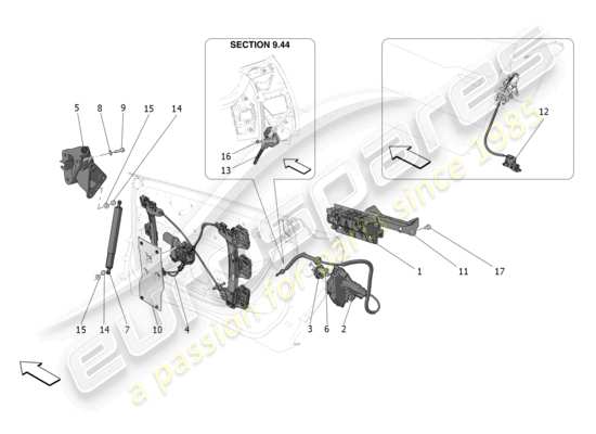 a part diagram from the Maserati MC20 parts catalogue