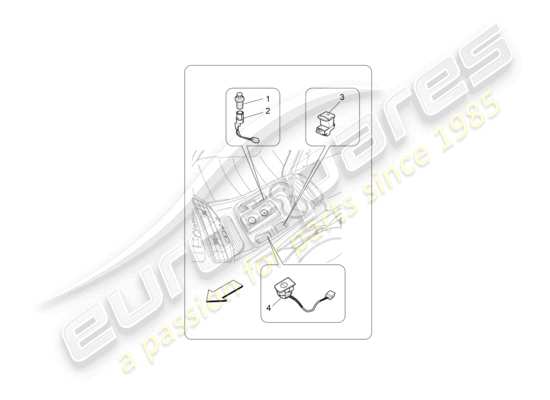 a part diagram from the Maserati GranTurismo parts catalogue