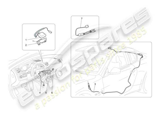 a part diagram from the Maserati GranTurismo parts catalogue