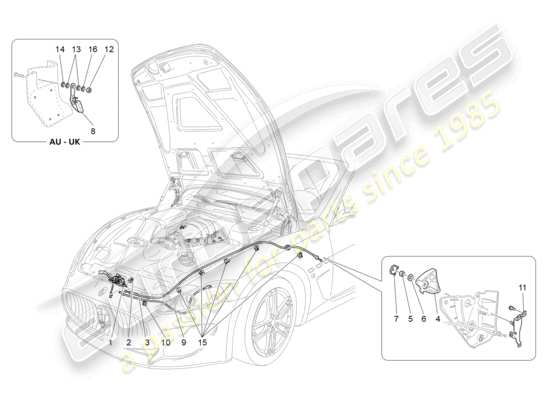 a part diagram from the Maserati GranTurismo parts catalogue