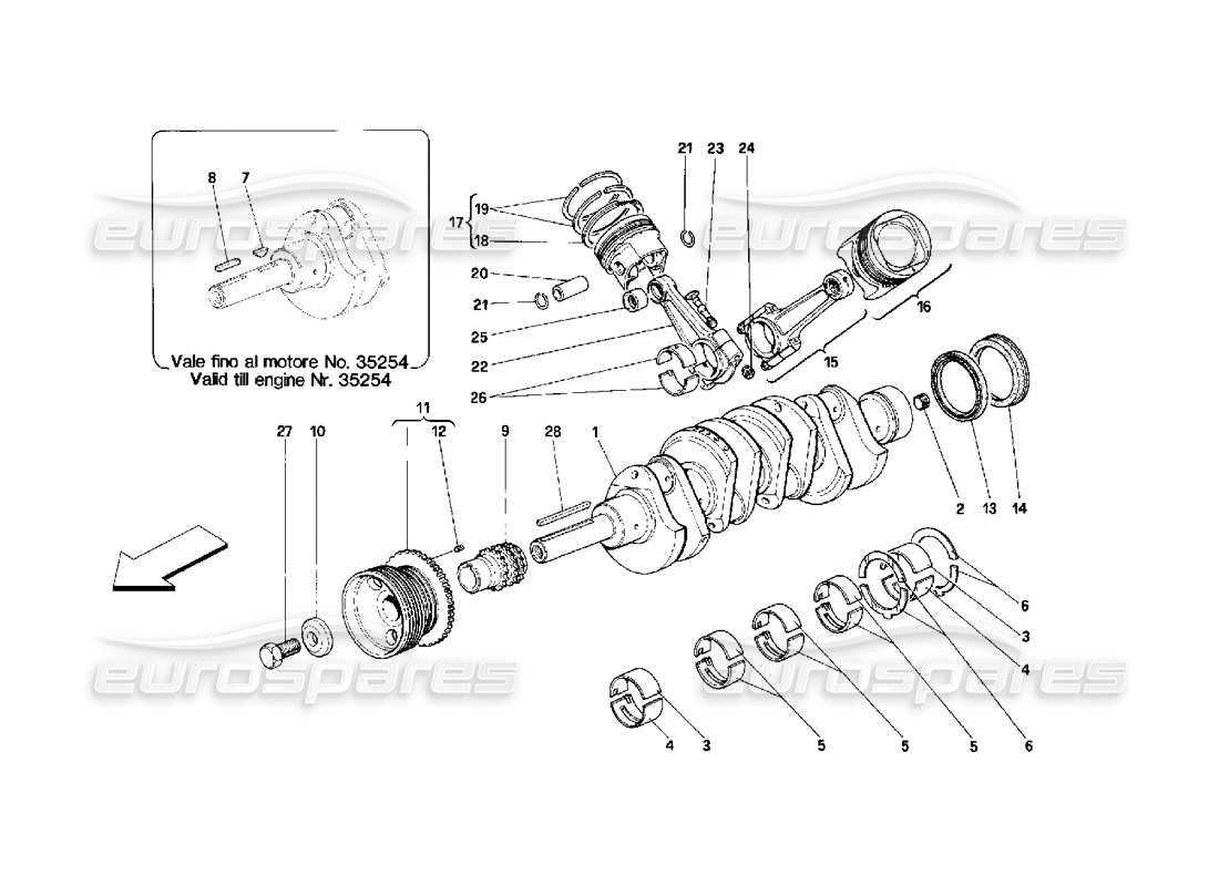 Part diagram containing part number 156535