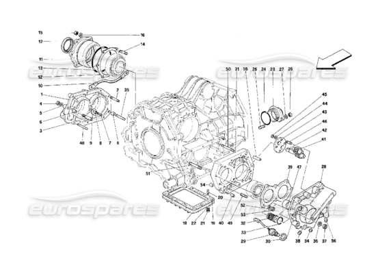 a part diagram from the Ferrari 348 parts catalogue