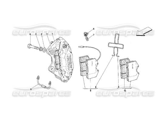 a part diagram from the Ferrari 348 parts catalogue