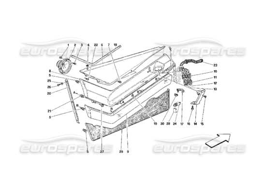 a part diagram from the Ferrari 348 parts catalogue