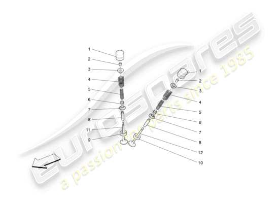 a part diagram from the Maserati GranTurismo parts catalogue