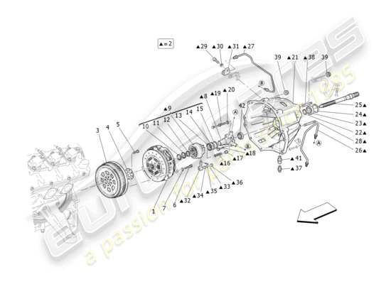 a part diagram from the Maserati GranTurismo parts catalogue