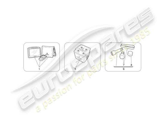 a part diagram from the Maserati GranTurismo parts catalogue