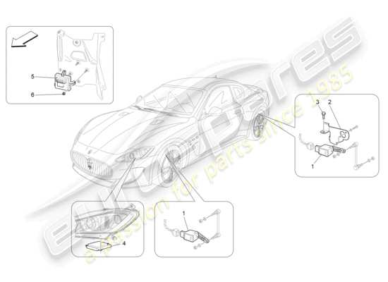 a part diagram from the Maserati GranTurismo parts catalogue