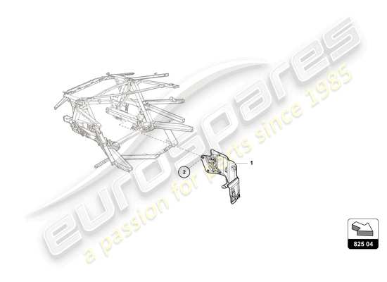 a part diagram from the Lamborghini Huracan Squadra Corse parts catalogue