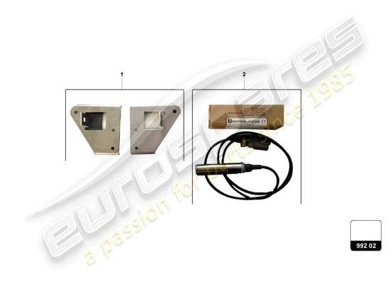 a part diagram from the Lamborghini Huracan Squadra Corse parts catalogue