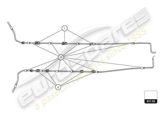 a part diagram from the Lamborghini Huracan Squadra Corse parts catalogue