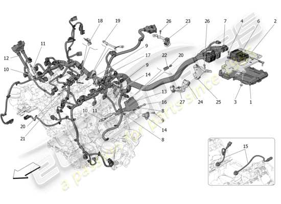 a part diagram from the Maserati MC20 parts catalogue